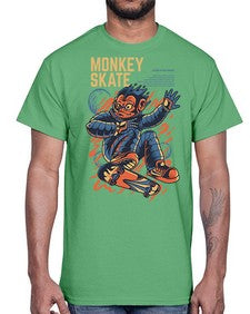 skate monkey ytbpr 1045#- art pop art- Cotton Tee