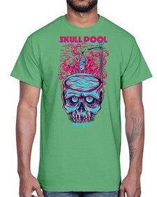 skull pool 1061#- art pop art- Cotton Tee