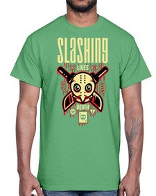 slashing party 1071#- art pop art- Cotton Tee