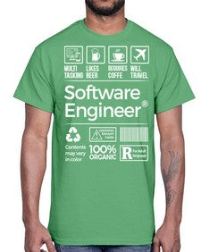 software engineer 1409#- engineer- Cotton Tee