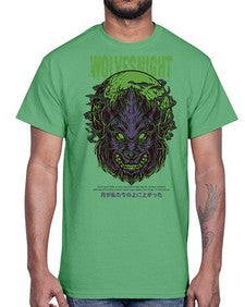source wolves night 1104#- art pop art- Cotton Tee