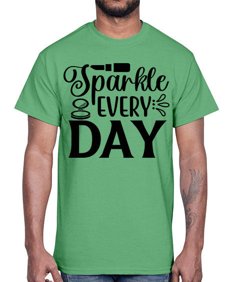 sparkle every day 18#-makeup Cotton Tee