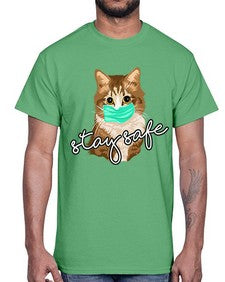 stay safe 1114#- art pop art- Cotton Tee