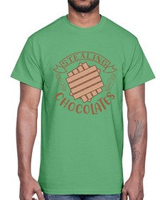stealing chocolates 407#- chocolate- Cotton Tee