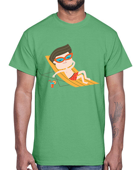 summer characters 62#- summer- Cotton Tee