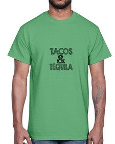 tacos tequila 1600#- tacos- Cotton Tee