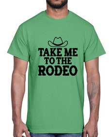 take me to the rodeo 1144#- western- Cotton Tee