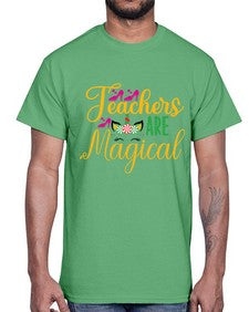 teachers are magical 430#- unicorn- Cotton Tee