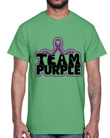 team purple 216#- alzheimers- Cotton Tee