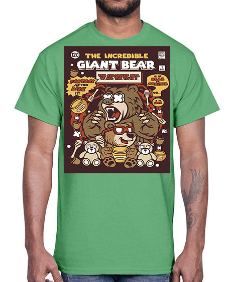 the incredible bear 271#- bears - animals- Cotton Tee