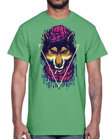 the wolves 1157#- art pop art- Cotton Tee