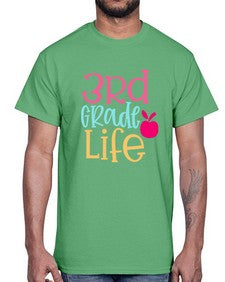 third grade life design 966#- third grade- Cotton Tee