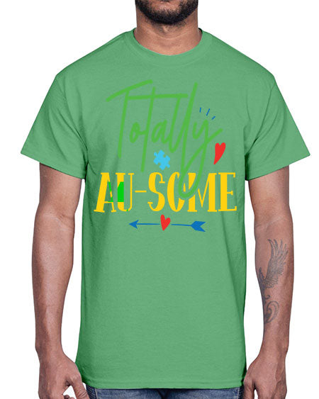 totally ausome Style 1#- autism- Cotton Tee
