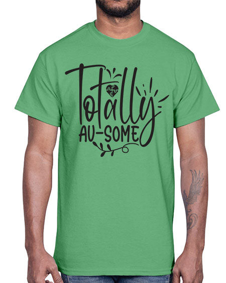 totally ausome Style 2#- autism- Cotton Tee