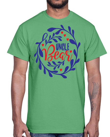 uncle bear 281#- bears - animals- Cotton Tee