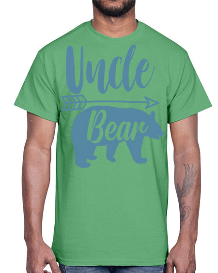 uncle bear 285#- bears - animals- Cotton Tee