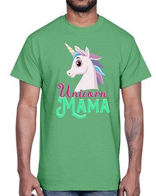 unicorn mama 471#- unicorn- Cotton Tee