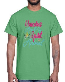 unicorns are my spirit animal 526#- unicorn- Cotton Tee