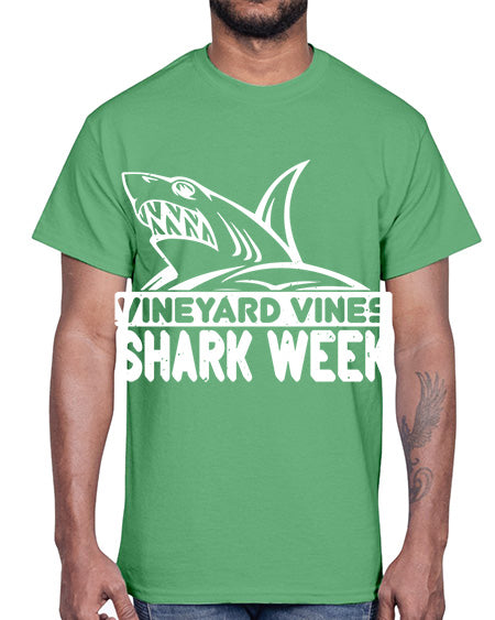 vineyard vines Shark Week Style 8#- shark-fish- Cotton Tee