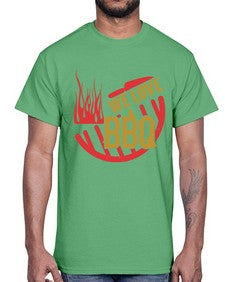 we love bbq 459#- bbq- Cotton Tee