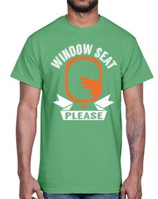 window seat please  51#- airplane- Cotton Tee