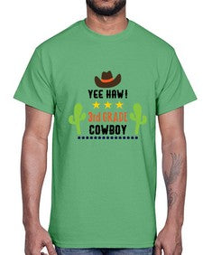 yee haa cowboy rd grade 1258#- western- Cotton Tee