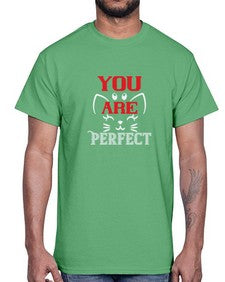 you are perfect Style 124#- cats- Cotton Tee