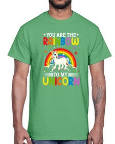 you are the rainbow to my unicorn 562#- unicorn- Cotton Tee