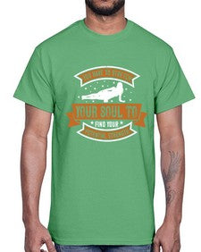 you have to stretch your soul to find your potential strength  654#- yoga- Cotton Tee