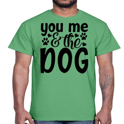 you me the dog Style 51#- dogs- Cotton Tee