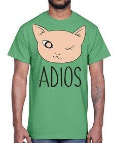 Adios- cats- Cotton Tee