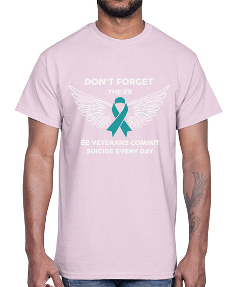 22 Veterans Dont forget the 28#- PTSD- Cotton Tee