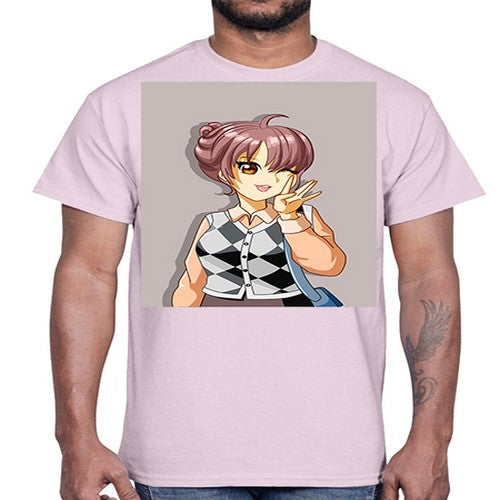 A cute girl 145#- anime- Cotton Tee