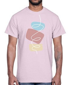 Abstract Shape 208#- art pop art- Cotton Tee