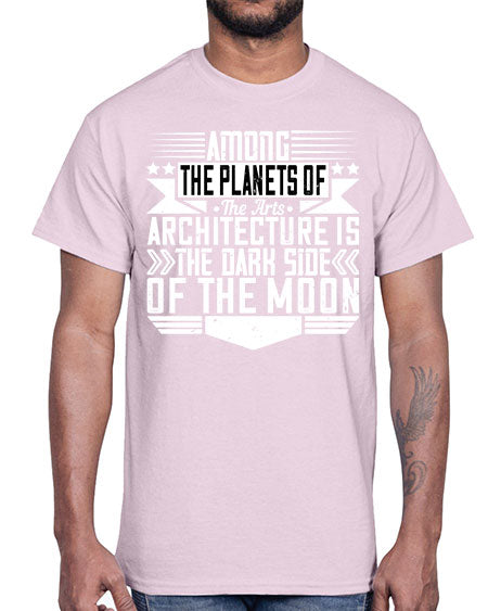 Among the planets of the arts architecture is the dark side of the moon Style 43#- architect- Cotton Tee
