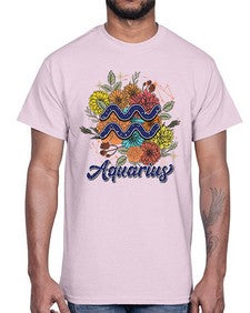 Aquarius 7#- aquarius- Cotton Tee