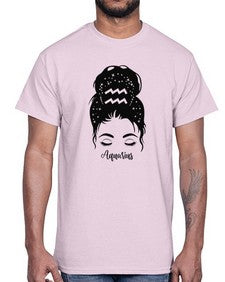 Aquarius Woman- aquarius- Cotton Tee