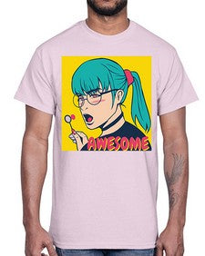 Awesome 244#- art pop art- Cotton Tee