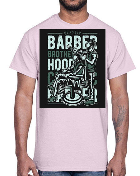 Barber Brotherhood587#- barber- Cotton Tee