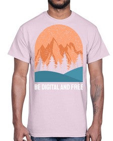 Be Digital and Free 27#- internet- Cotton Tee
