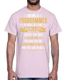 Being a Programmer 3#- computer- Cotton Tee