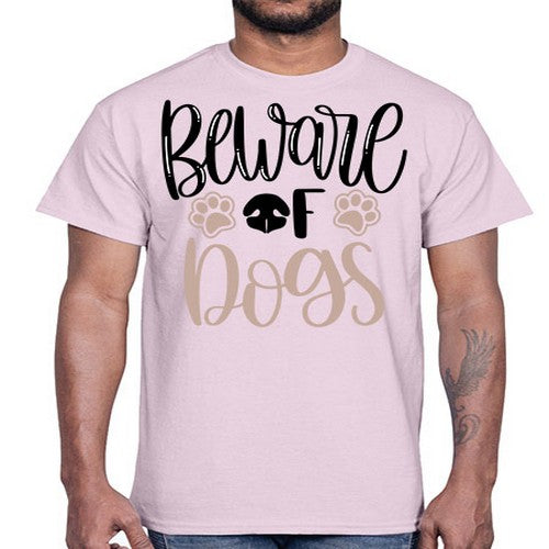 Beware Of Dogs Style 33#- dogs- Cotton Tee
