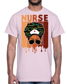 Black Nurse African Melanin Juneteenth 22#- black juneteenth- Cotton Tee