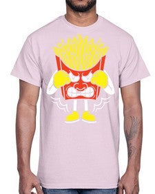 Boxing fries 24#- cartoon food- Cotton Tee