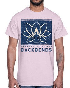 Breathe into Your Backbends 182#- yoga- Cotton Tee