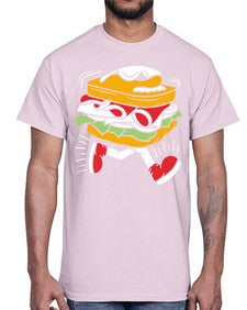 Burger 1#- cartoon food- Cotton Tee