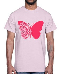 ButterflyMandala 292#- mandala- Cotton Tee