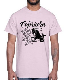 Capricorn 188#- capricorn- Cotton Tee