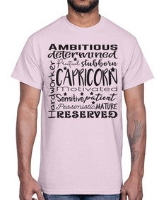 Capricorn 566#- capricorn- Cotton Tee