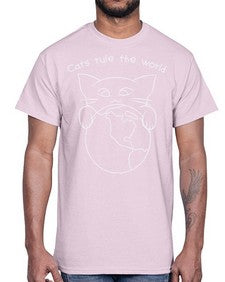 Cats Rule the World- cats- Cotton Tee